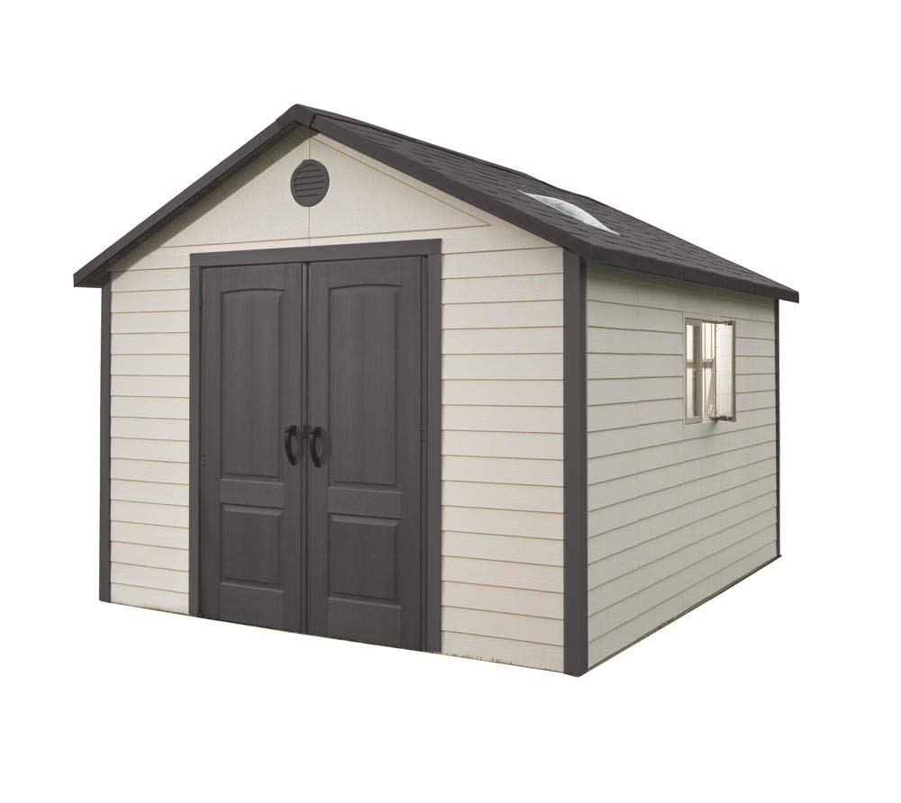 Lifetime 6433 Outdoor Storage Shed with Windows, 11 by 11 Feet