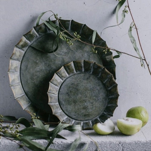 Vintage Floral Rim Plate